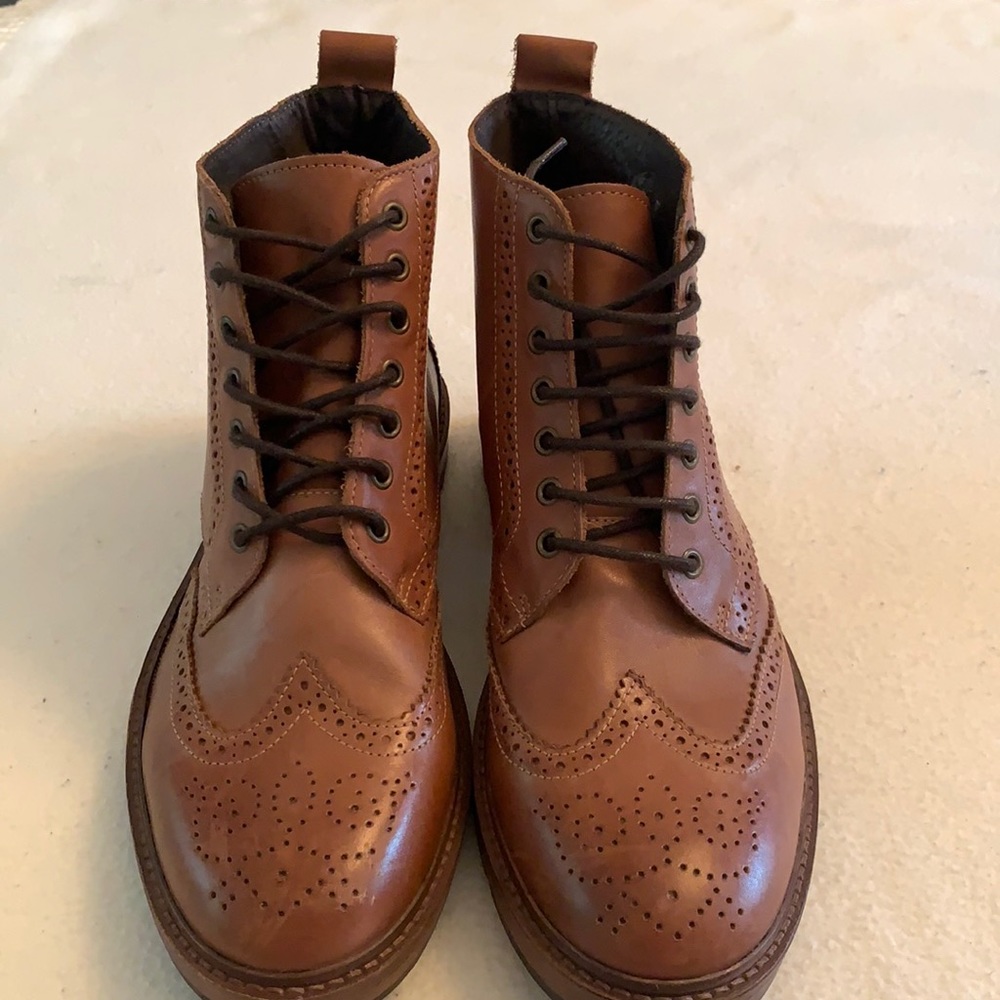 Gatsby high leather men’s brogue boots